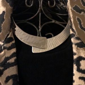 Chicos two-tone silver statement necklace.